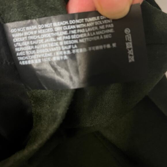 NWT Theory Treeca Pull-On Trousers in Sleek Flannel Hunter Green Melange sz. 12 - Picture 11 of 11